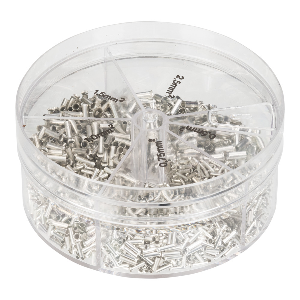 Uninsulated Cord End Terminal Assortment - CE540102 [1900 Pieces]
