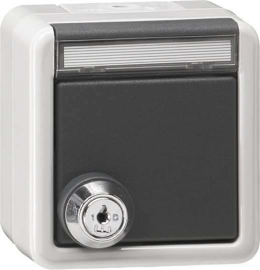 Gira IP44 Außen SCHUKO Steckdose Mit Verriegelbarer Abdeckung - 456930