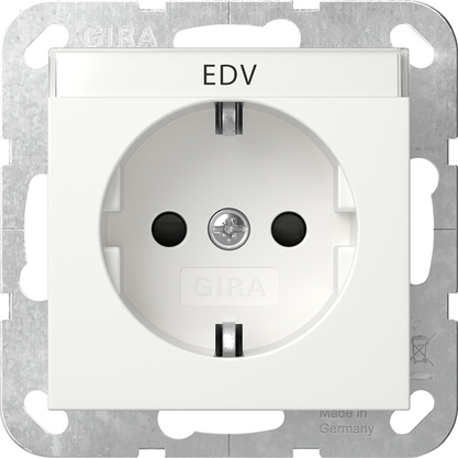 Gira System 55 SCHUKO Socket With Safety Plus - 446227