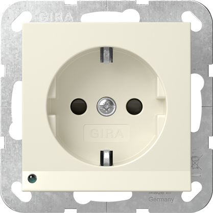 Gira Sistema 55 Toma De Seguridad Led 16A 250V Blanco Crema - 417001