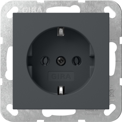 Gira Systeem 55 Aardingscontactdoos Antraciet - 418828