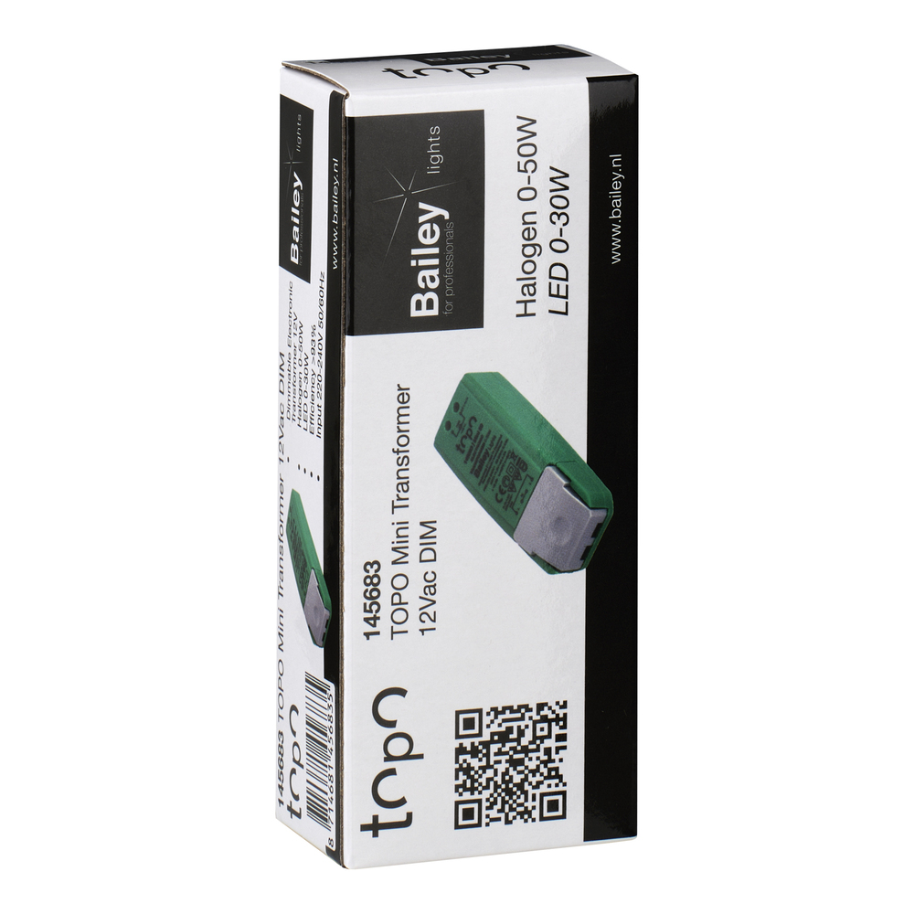 Bailey Topo Mini LED Transformer 12V 0-50W Dimmable - 145683