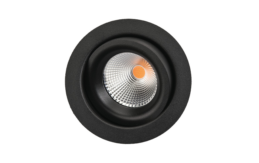 Junistar Eco Buiten Led Inbouwlamp 6W Zwart 3000K IP44 - 905240