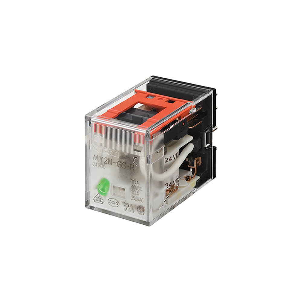 Omron 14 Poliger Relais 4PDT 6A 220/240VAC Mit Anzeige - MY4 5703F
