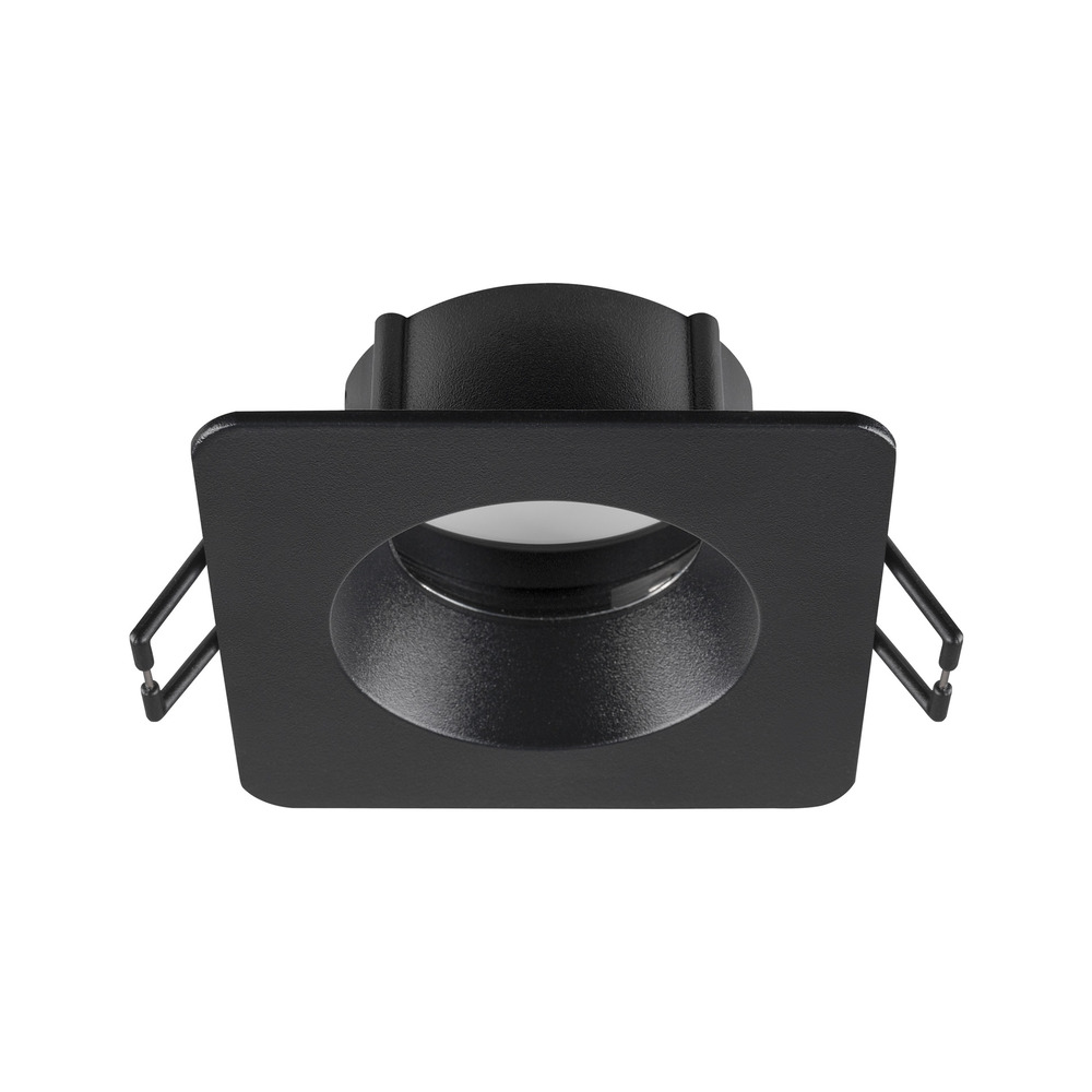 SLV Nueva Tria 68 Cuadrada IP65 Montaje De Techo Anillo Negro - 1007347