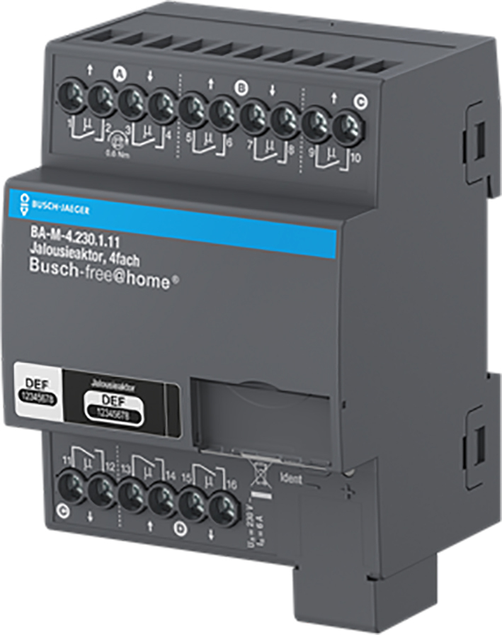 ABB 4-Kanal 230V Jalousie Aktor Für Free@home - 2CDG510028R0021