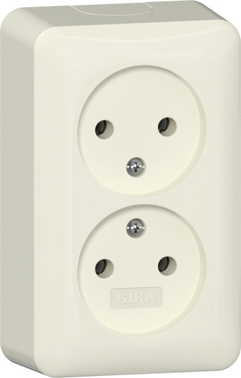 Doppelsteckdose 16A 250V Aufputz - 479112