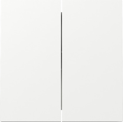 Gira F100 Double Interrupteur Capot Blanc Pur - 329570