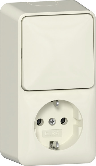 Verticale Oppervlak Montage Schakelaar Stopcontact Combinatie 16A 250V - 417612