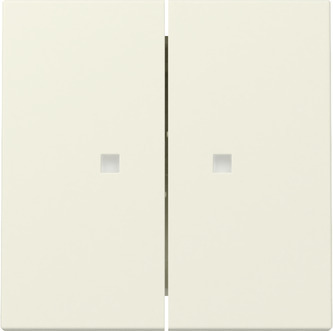 Gira Dubbele Wip Schakelaar Met Controlevenster Crème Wit - 363101