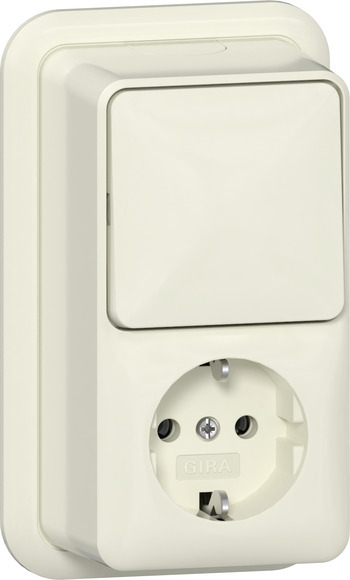 Gira Prise De Surface Combinée Avec Lumière Pilote - 417610