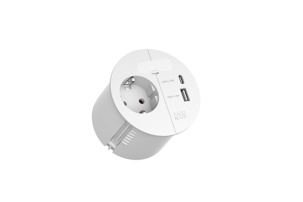 Loop In Lade 230V Steckdose Mit 22W USB A/C Ladegerät (Europäische Steckdose) - 938.303