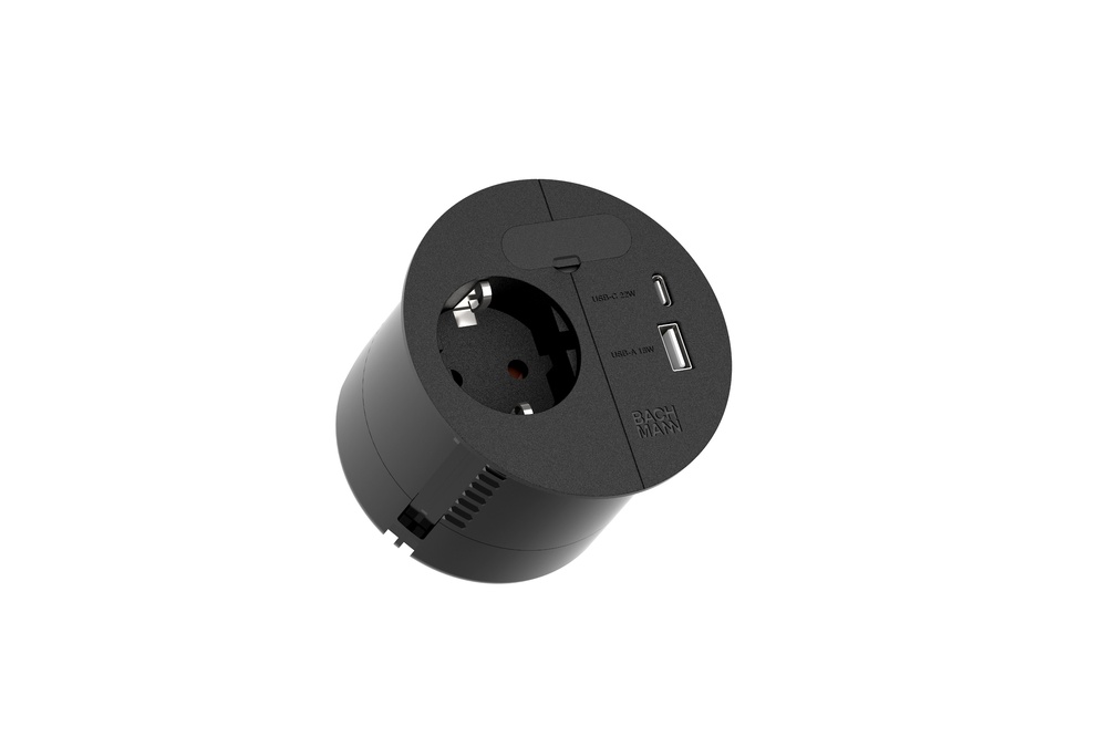 Bachmann Loop In Charge Power Hub 230V USB AC 22W (Europäische Steckdose) - 938.203