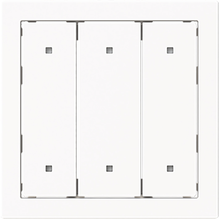 ABB Busch Drievoudige Elektronische Drukschakelaar Afdekking Wit - 2CKA001751A3330