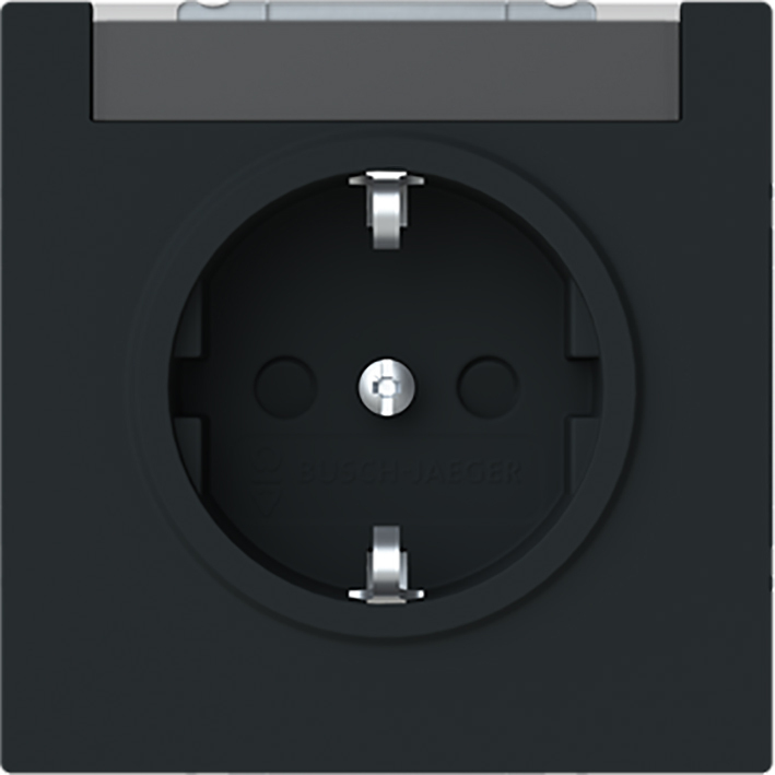 ABB Busch-Jaeger Safety+ Wall Socket With Label Field (European Socket) - 2CKA002013A5512