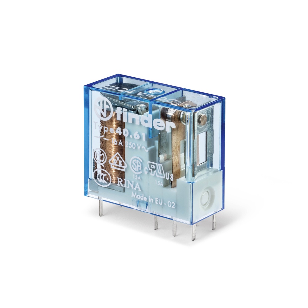 Finder PCB Relais 16A 12VDC Einpolige Umstellung - 40.61.9.012.1000