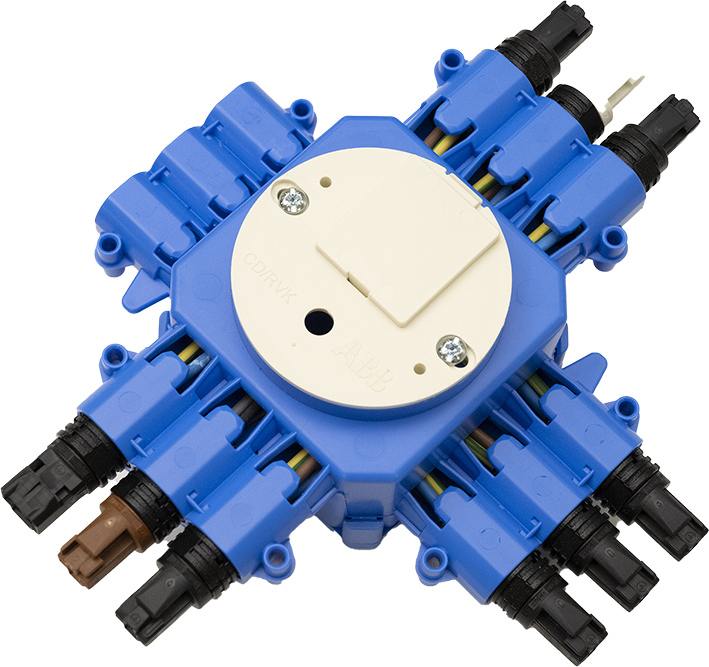 ABB Aansluitdoos CHP60 WAGO 1-In 6-Uit Aansluitsysteem - 1SPA007182F2526