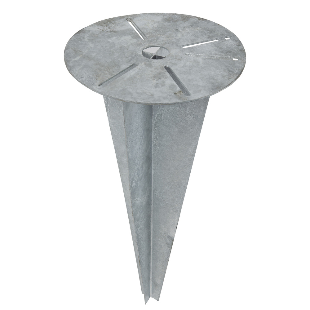 Grond Bevestiging Spike 26cm Basisplaat 55cm Diepte - 5819