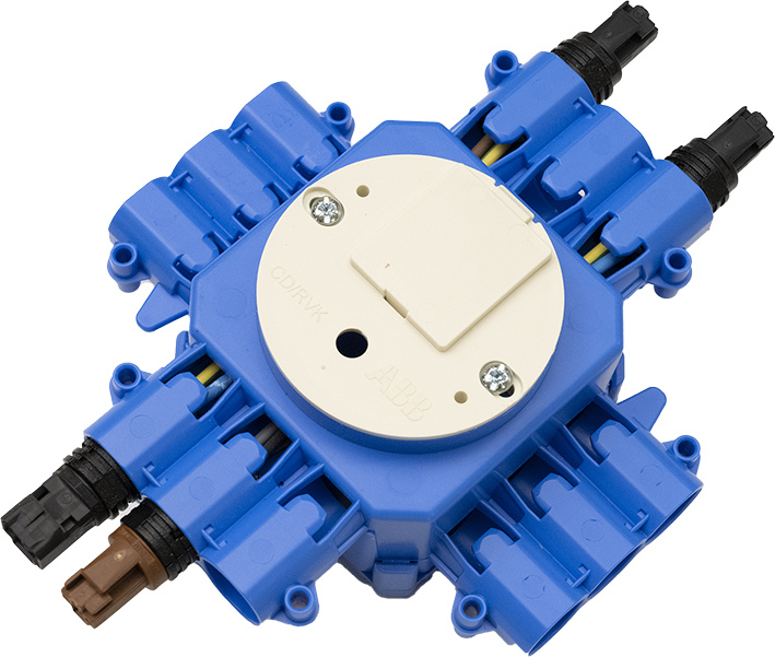 ABB WAGO RD Boîte De Jonction Monopolaire 1-In 2-Out CHP60 - 1SPA007182F2512