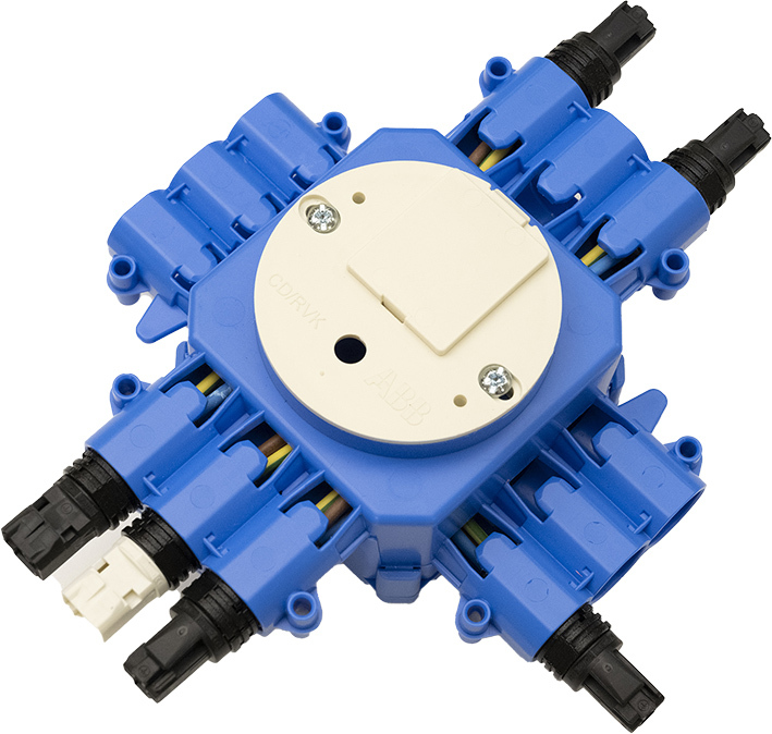 ABB WAGO Boîte De Jonction CHP60 1-In 4-Out Commutable - 1SPA007182F2544