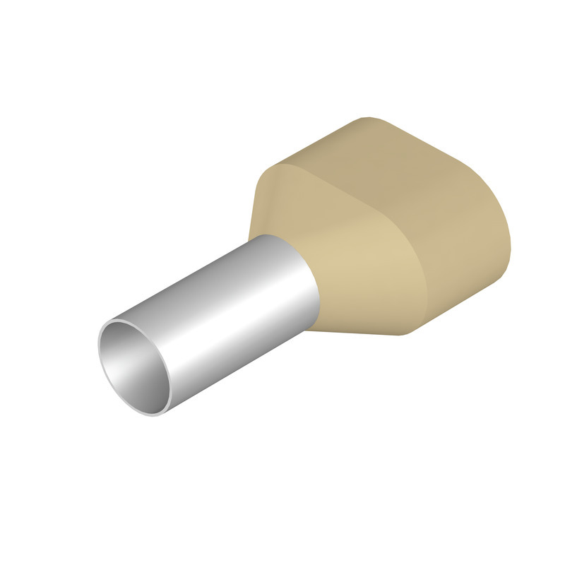 Twin Draad Eindklem 10mm² Elektrogalvaniseerd Koper - 9004940000 [20 Stuks] [40 Stuks]