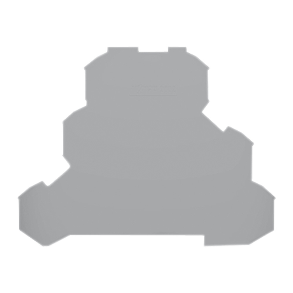 WAGO TopJob-S Eind- En Scheidingsplaat 0.8mm Grijs - 2002-3291 [10 Stuks]
