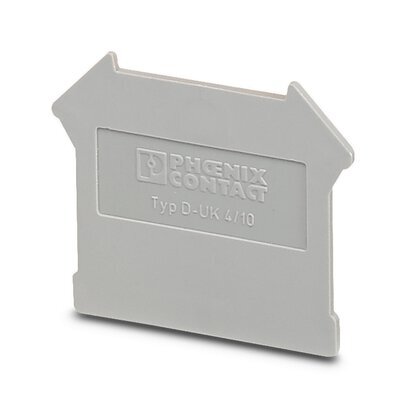 Phoenix Contact D-UK 4/10 Terminal Block End Cover - 3003020 [10 Pieces]