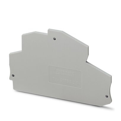 Phoenix Contact D-STTBS 2.5 Terminal Block End Cover Gray - 3038503 [10 Pieces]