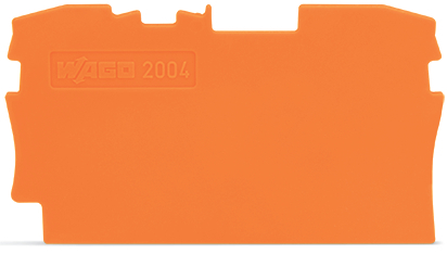 Wago TopJob S 2004 End And Separator Plate Orange - 2004-1292 [20 Pieces]