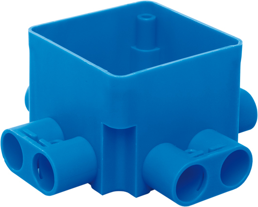 Boîte De Jonction Carrée Pour Plafond 55mm Avec Entrées 8x16mm - 7110.420 [2 Pièces]