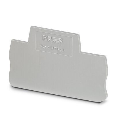 Phoenix Contact D-STTB 2.5 Bloc De Jonction Capot Final Gris - 3030459 [10 Pièces]