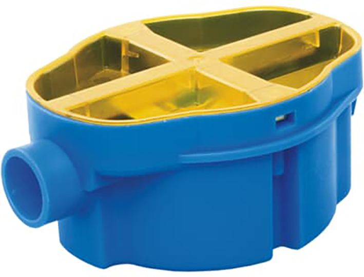 ABB H140 Wanddoos 40mm Enkele Ingang Voor Dubbele Stopcontact - 7120.129 [2 Stuks]