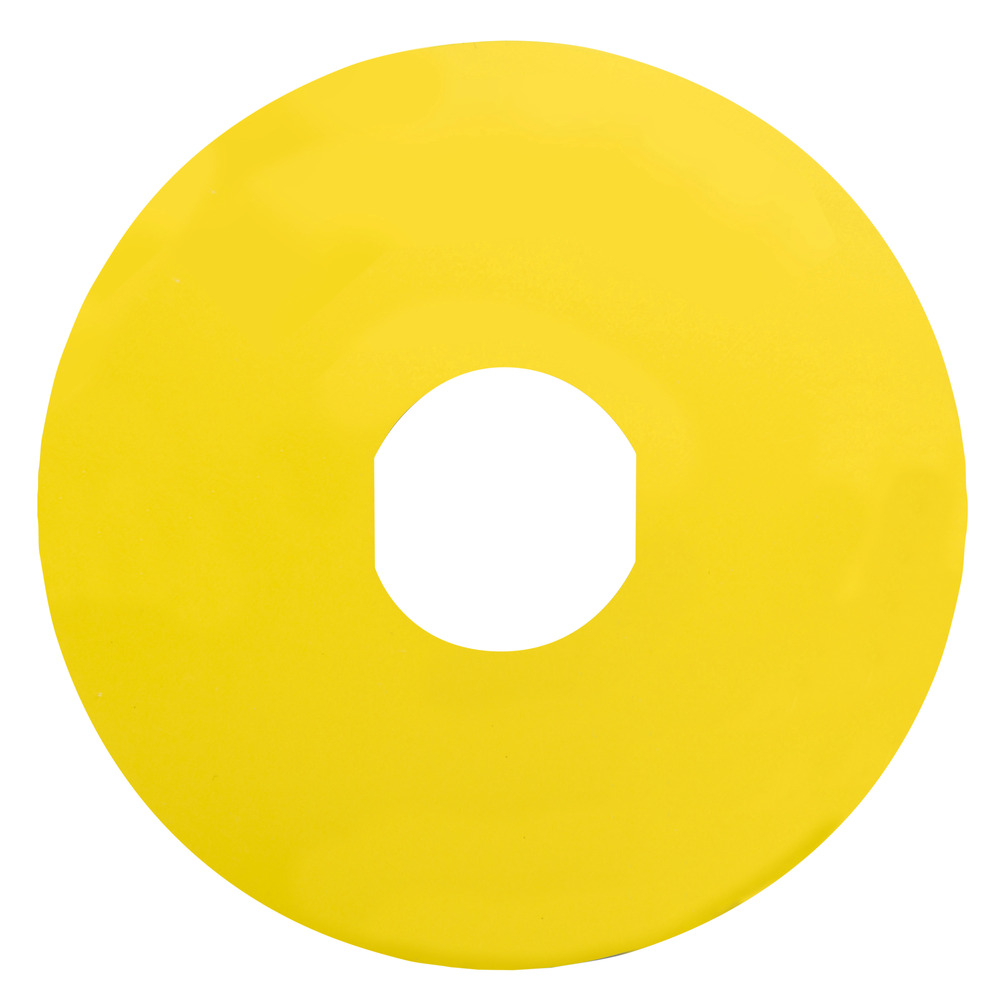 Schneider Electric Emergency Stop Label 90mm Yellow - ZBY8101 [2 Pieces]