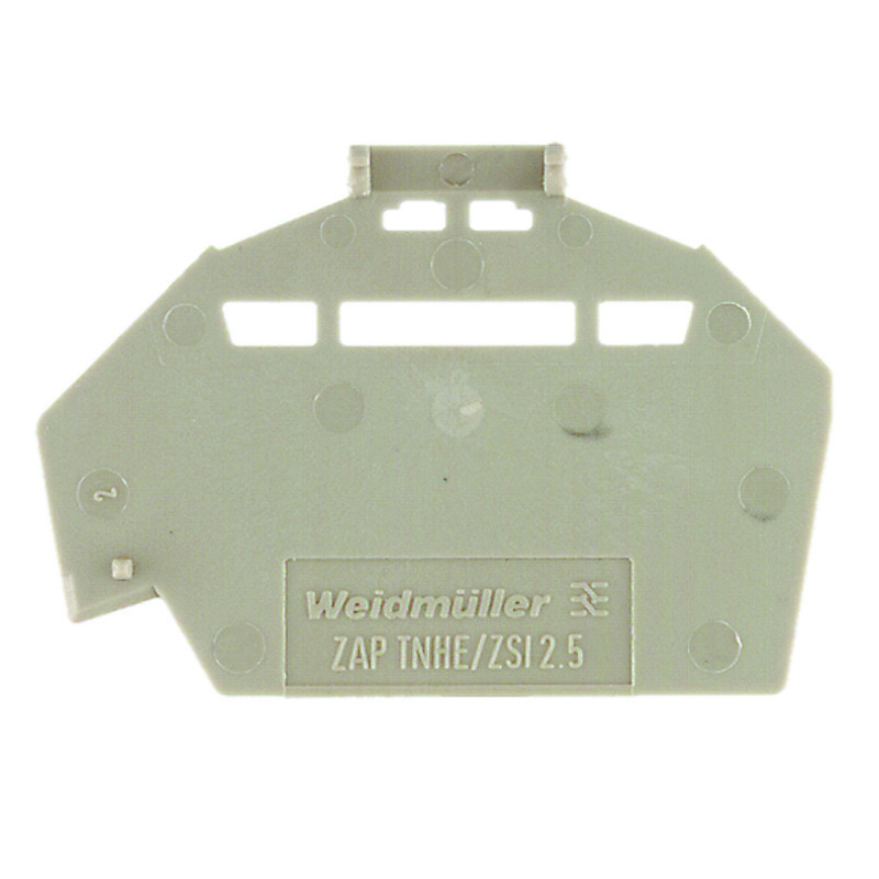 Placa De Extremo Del Bloque De Terminal Weidmuller 46.7mm Beige Oscuro - 1610840000 [10 Piezas]