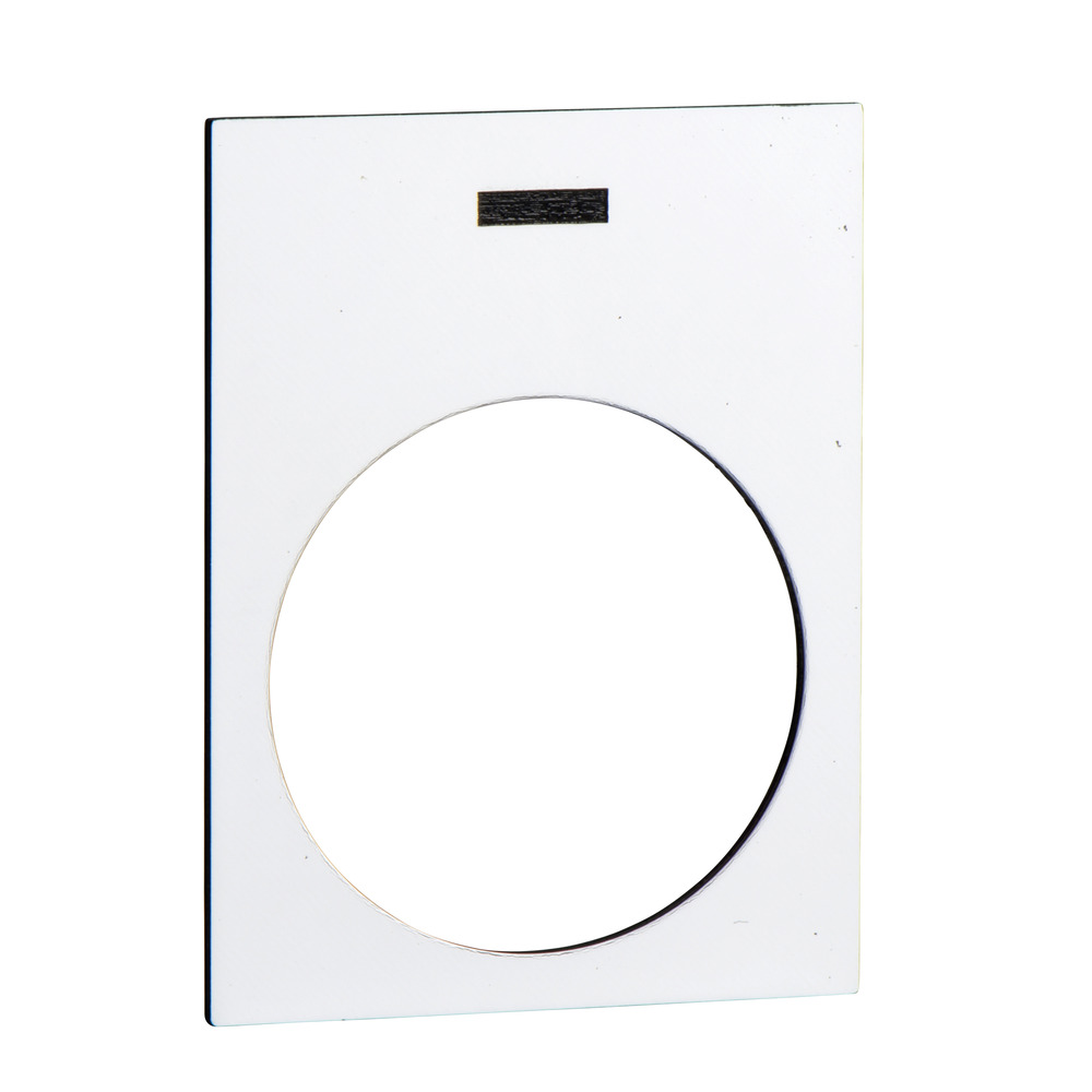 Schneider Harmony XAC Legend Plate 40x30mm White I Symbol - ZB2BY4930 [5 Piezas]