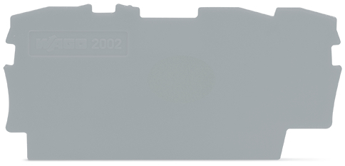 Wago TopJob S Grijze Eindplaat - 2002-1391 [20 Stuks]