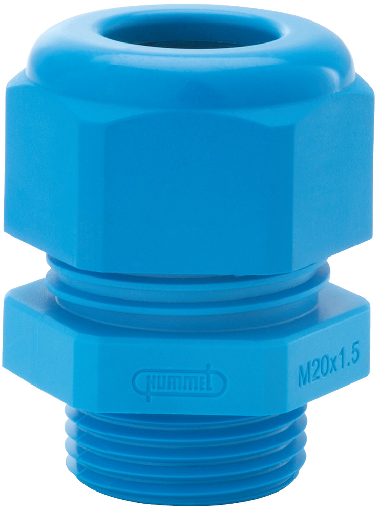 Hsk-K M20x1.5 Polyamid Kabeldurchführung Blau - 1209200250 [5 Stück]