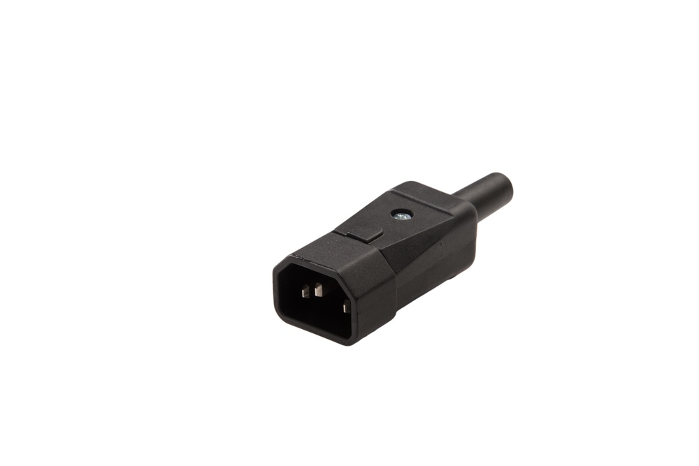 Martin Kaiser C14 IEC Power Connector 10A 250V Black - 749/SW [2 Pieces]