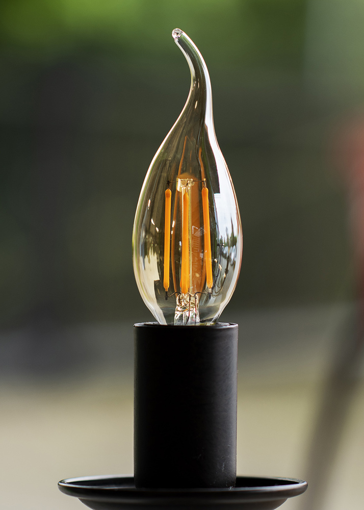 Bailey LED Filament Candle E14 4W 2200K Gold Dimmable - 143055 [2 Pieces]