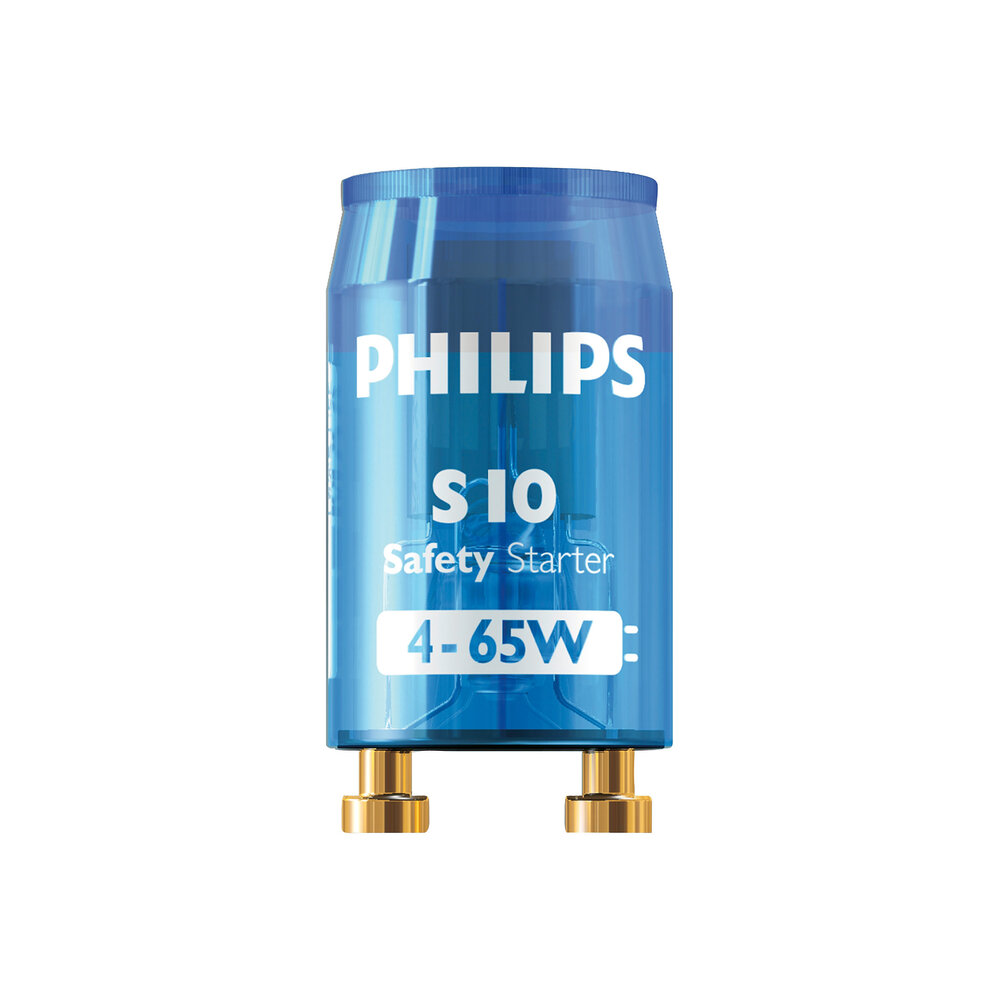 Philips S10 Ecoclick Fluorescent Lamp Starter 4-65W - 8711500697691 [2 Pieces]