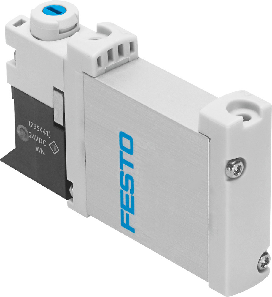 Festo 5/2 Monostable Válvula Solenoide De Aire Brida 80l/min - 574347