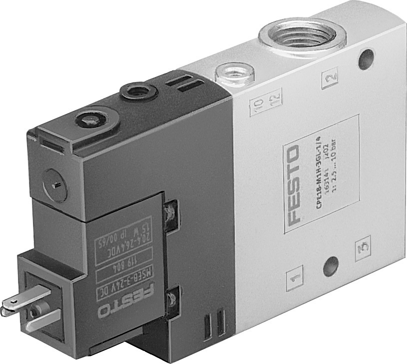 Festo 3/2 NC Monostable Válvula Solenoide De Aire G1/4 1300l/min - 163141