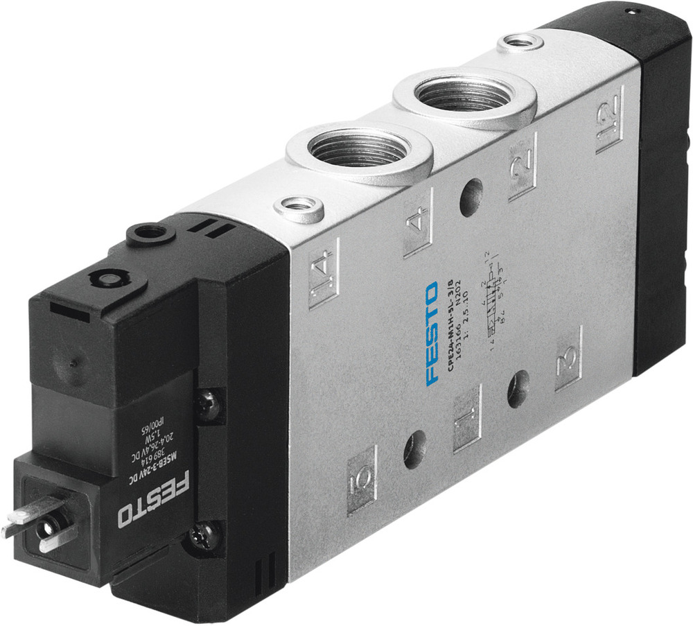 Festo 5/2 Monostabiel Lucht Magneetventiel G3/8 2900L/Min - 163166