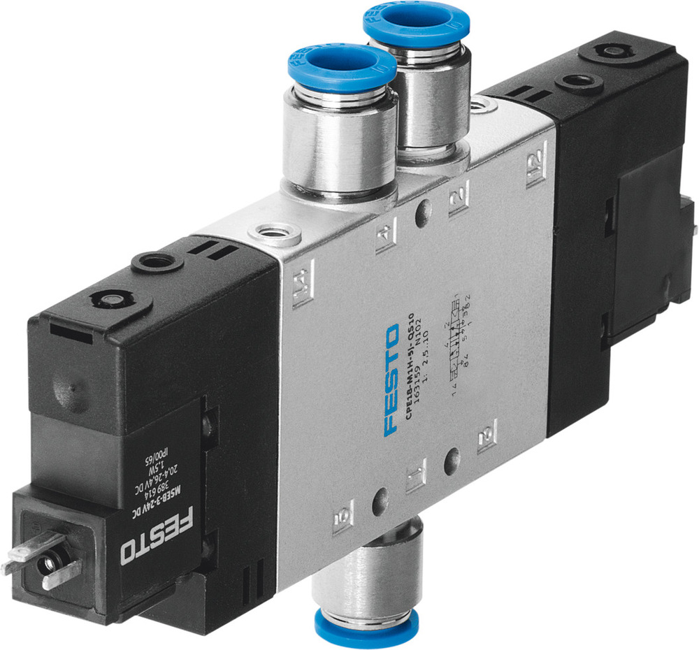 Festo 5/2 Bistabil Luft Magnetventil QS-8 850l/min - 163771