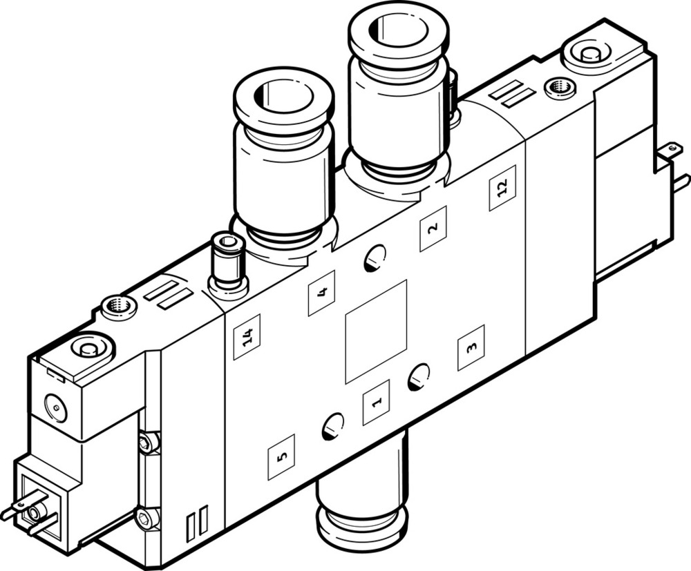 Festo 5/2 Bistable Air Électrovanne QS-10 1250L/Min - 163847
