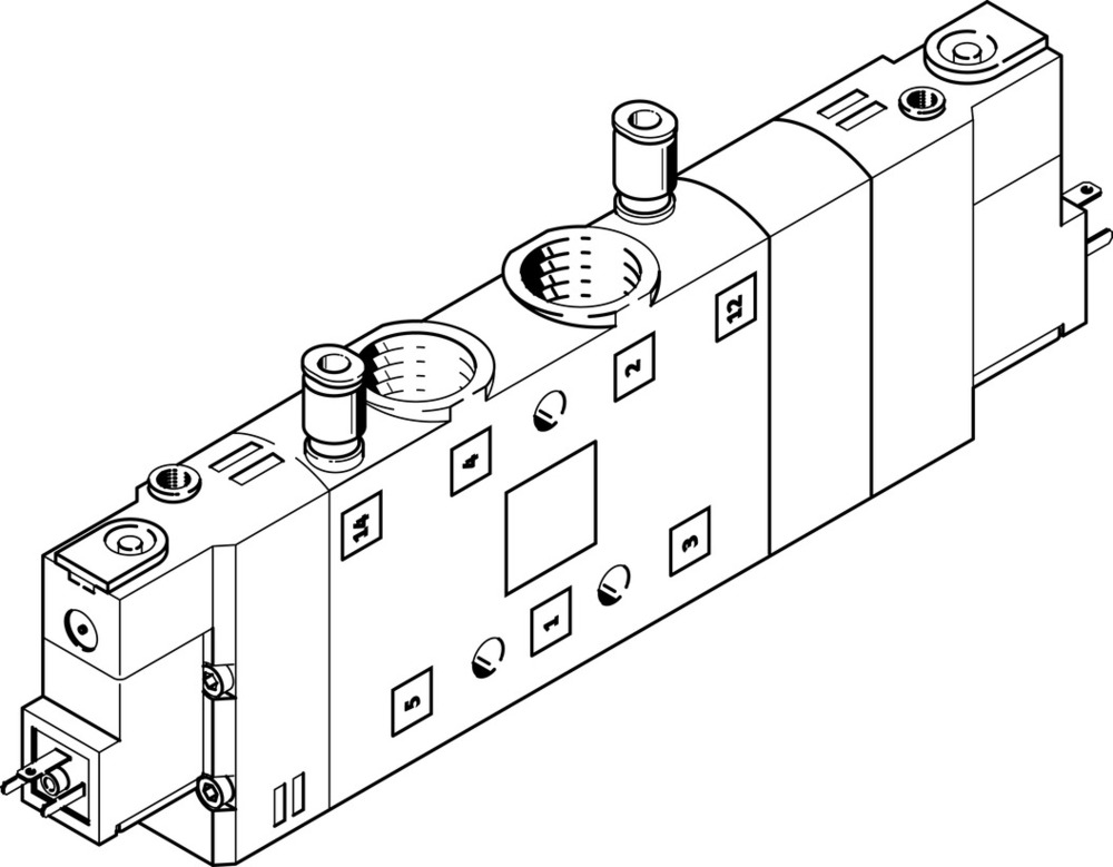 Festo 5/3 Électrovanne D'Air Sous Pression G3/8 2600L/Min - 170306