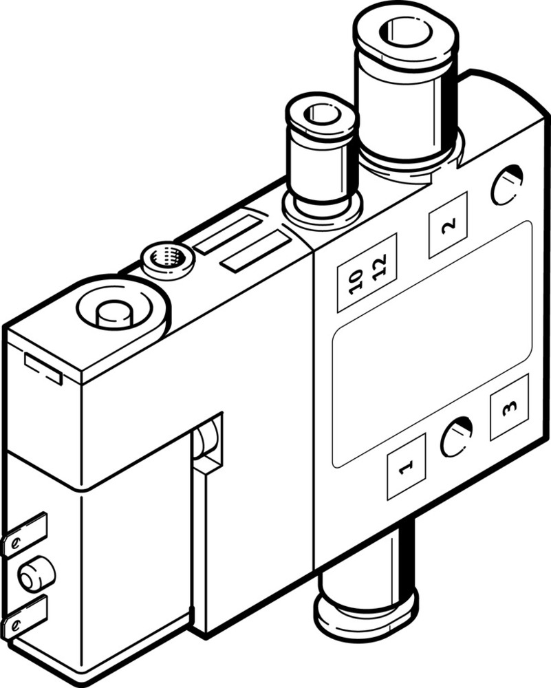 Festo 3/2 NC Monostable Air Solenoid Valve QS-4 190l/min - 196849