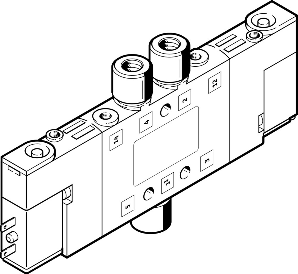 Festo 5/2 Bistable Válvula Solenoide De Aire M5 180L/Min - 196878