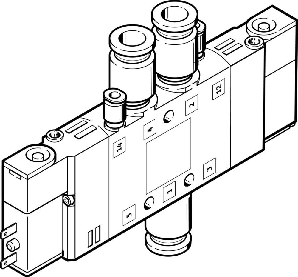 Festo 5/2 Bistable Air Électrovanne QS-6 400L/Min - 196909