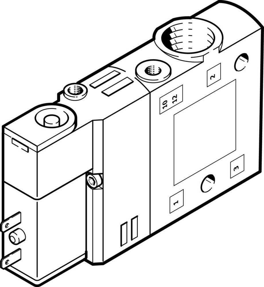 Festo 3/2 NO Monostabiel Lucht Magneetventiel G1/8 900L/Min - 196932